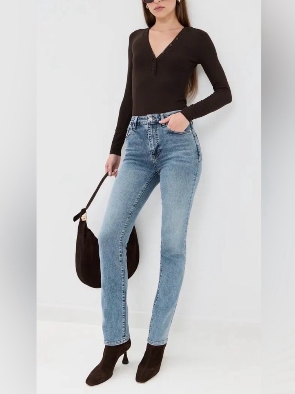 NWT FRAME Denim The Pencil Jeans in Crave, Size 28 - Picture 2 of 12